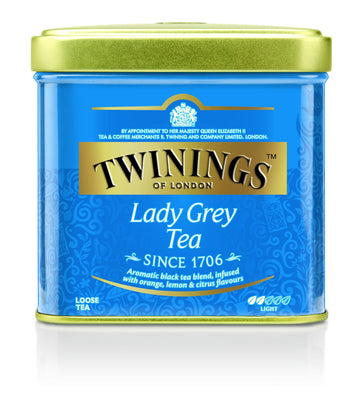 Twinings Lady Grey Loose Black Tea, 3.5 Ounce Tins (Pack Of 6), Lemon & Orange Peel, Caffeinated, Enjoy Hot Or Iced