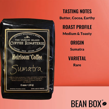 Sumatra Reserve - Roasted By Vashon Island Coffee Roasterie - Whole Bean Coffee - 8 Ounce Bag