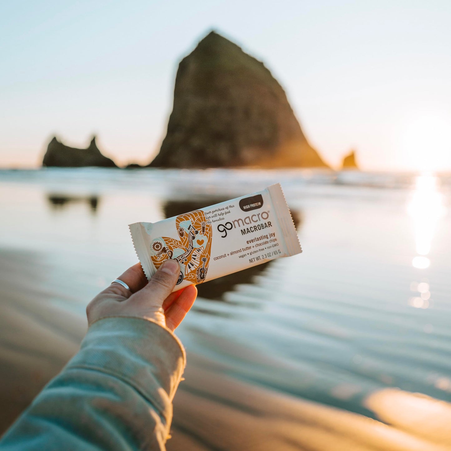 Gomacro Macrobar Organic Vegan Protein Bars - Coconut + Almond Butter + Chocolate Chips (2.3 Ounce Bars, 12 Count)