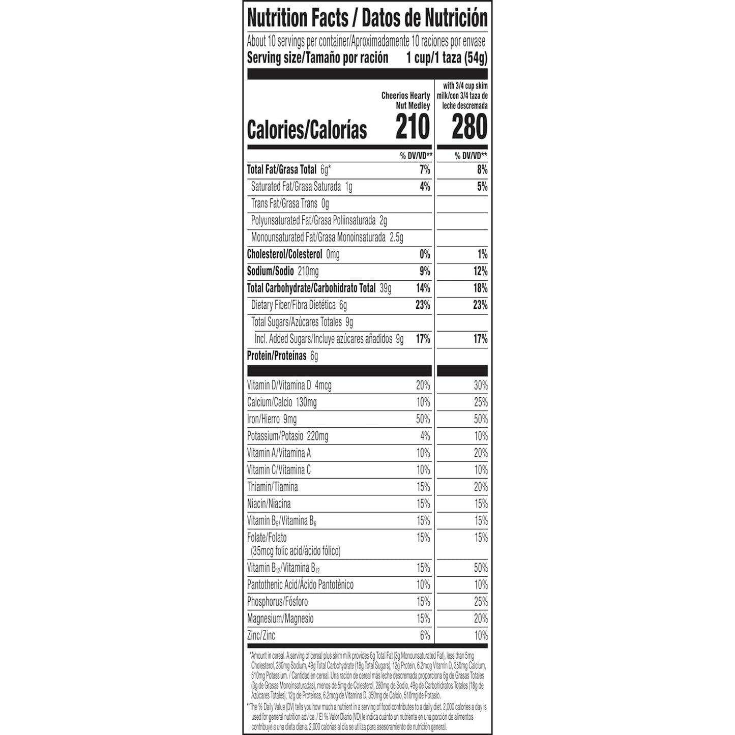 Cheerios Hearty Nut Medley Breakfast Cereal, Maple Cinnamon Flavored, Made With Whole Grain, Family Size, 20 Oz