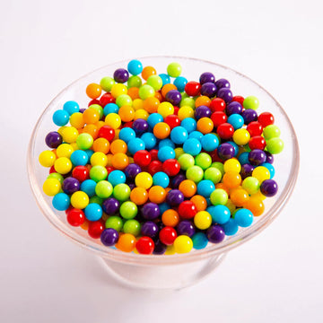 Snack Attack Assorted Mini Jawbreakers Hard Candy 1lb Bag - Rainbow Colors, Double Sealed, Perfect for Parties and Kids’