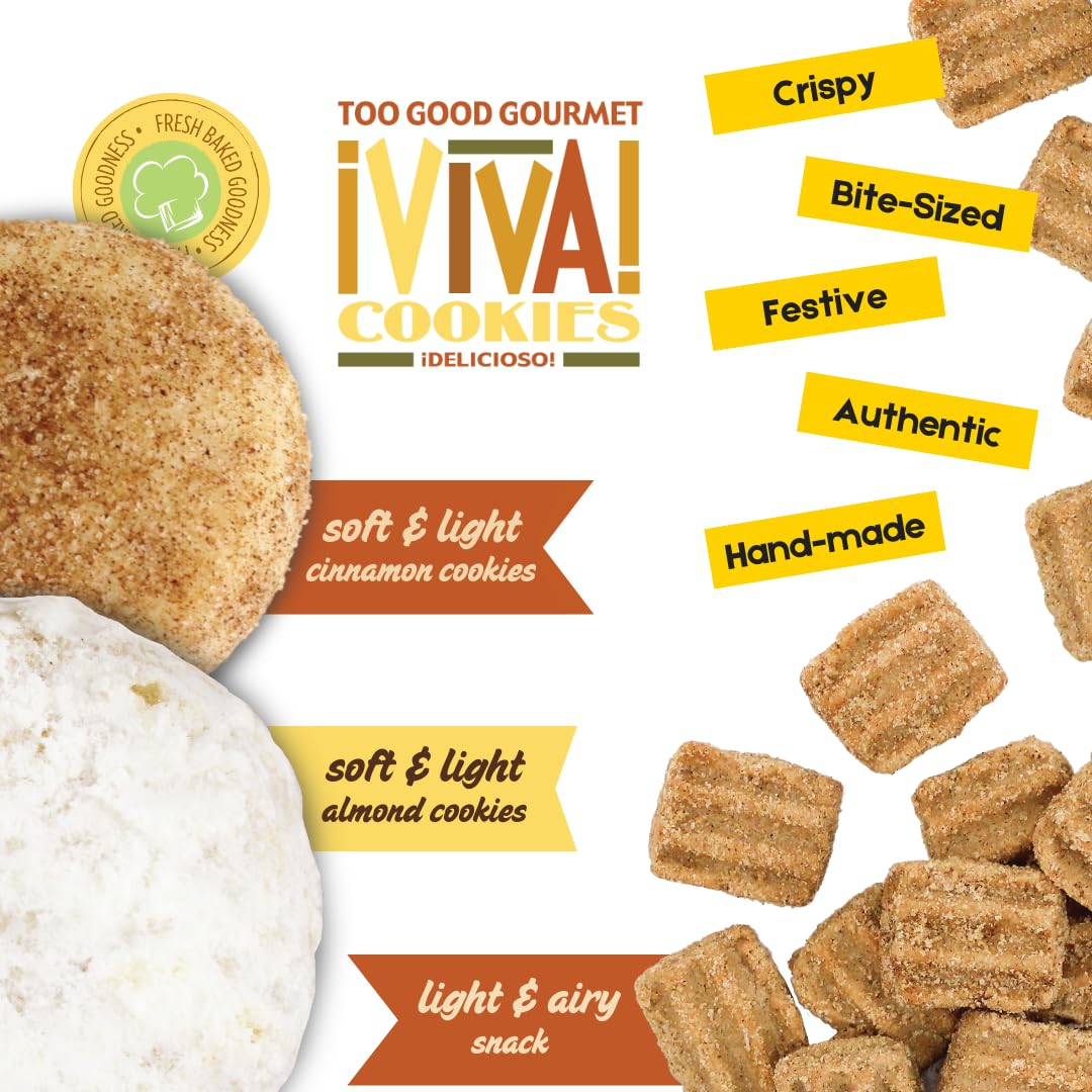 Too Good Gourmet Hispanic Cookies Assorted: Polvorones Cookies Pack Of 3, 6Oz. Boxes | Irresistibly Sweet, Perfect For Celebrati