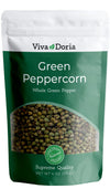 Viva Doria Green Peppercorns, Whole Green Pepper, Steam Sterilized, 4 Oz (85 G) For Grinder Refill