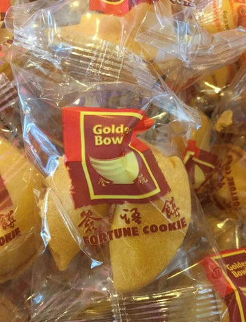 Golden Bowl 30 Pieces Individually Wrapped Traditional Fortune Cookie