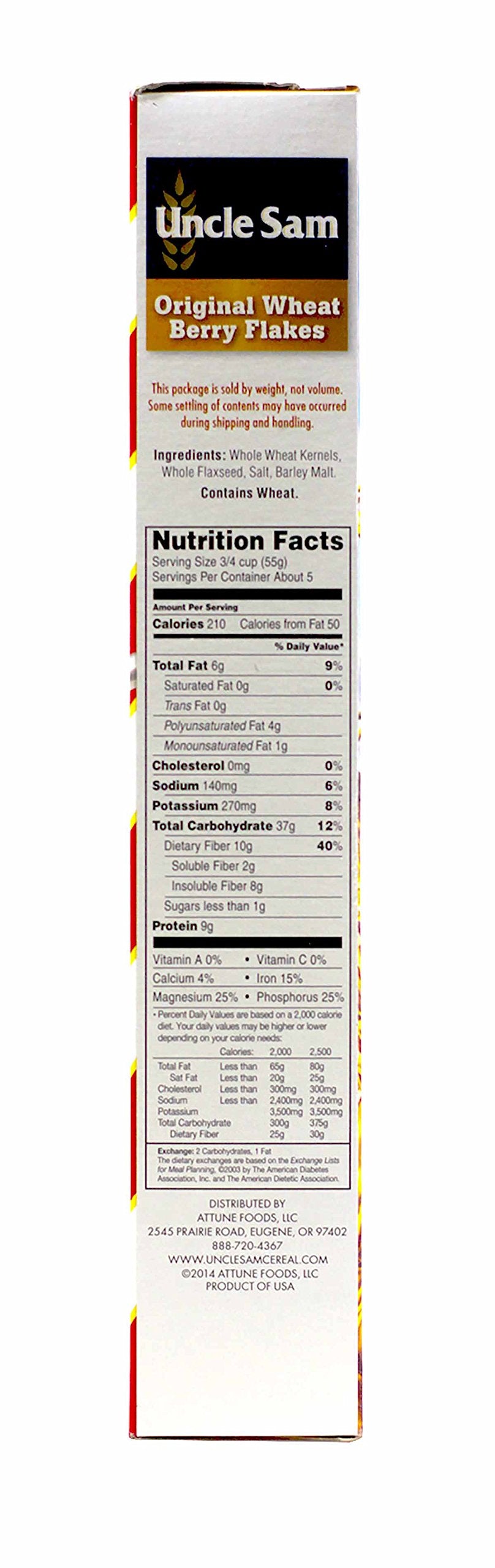 Uncle Sam Cereal Cereal - Original - Family Size - 13 Oz - Case Of 12