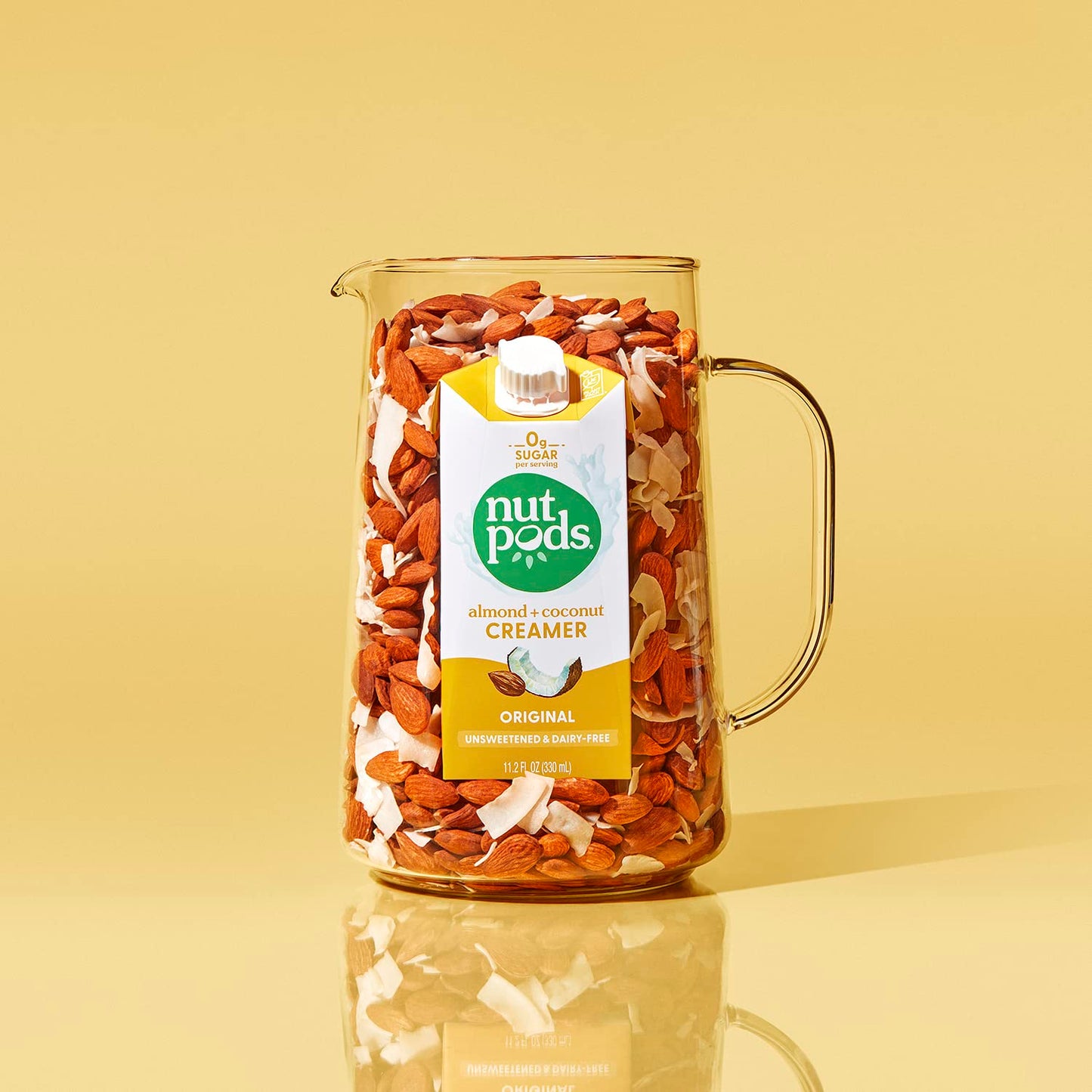 Nutpods Original Coffee Creamer - Unsweetened Non Dairy Creamer Made From Almonds And Coconuts - Keto Creamer, Whole30, Gluten Free, Non-Gmo, Vegan, Sugar Free, Kosher (4-Pack)