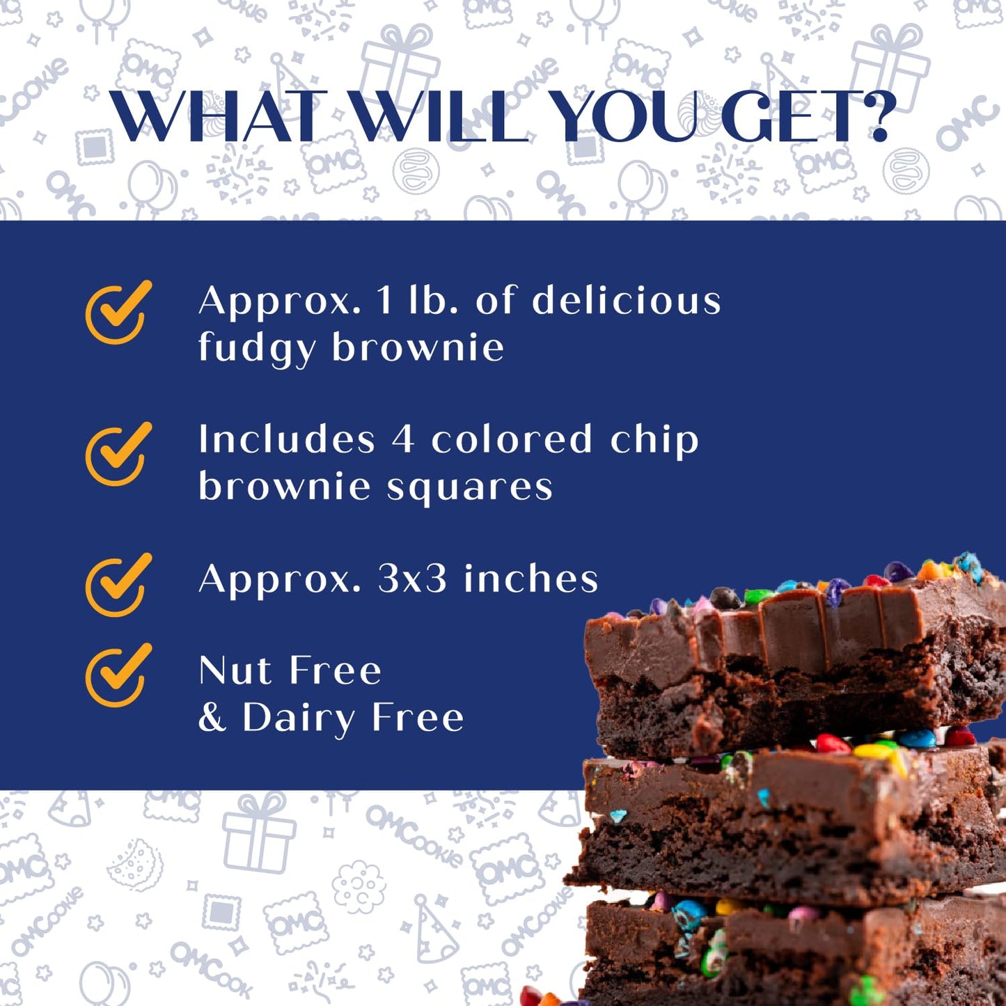 Thank You Gift Basket Appreciation Chocolate Brownies Food Gift For Men Women Teacher Co Worker Nurse | Nut Free | Kosher