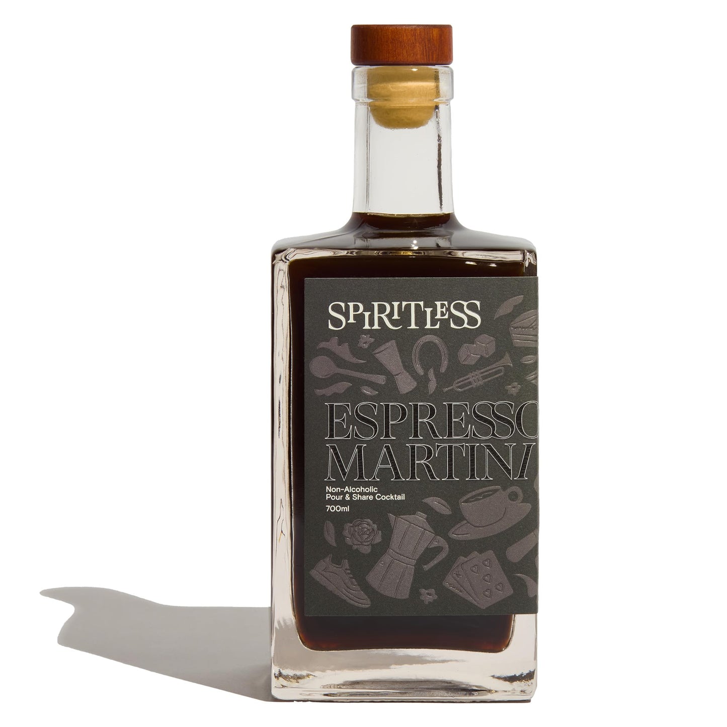 Spiritless Non-Alcoholic Espresso Martini Cocktail, Made with Real Brewed Coffee, 700ml Bottle