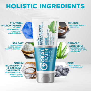 Great Oral Health Pro-Mineralizer Toothpaste - Nano Hydroxyapatite, Enamel Support, Fluoride Free, 4 Ounce