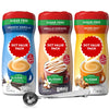Zero Sugar Powder Coffee Creamer Variety - French Vanilla, Vanilla Caramel & Hazelnut with Direct Coffee Tea Est 2019 Spoon, Non