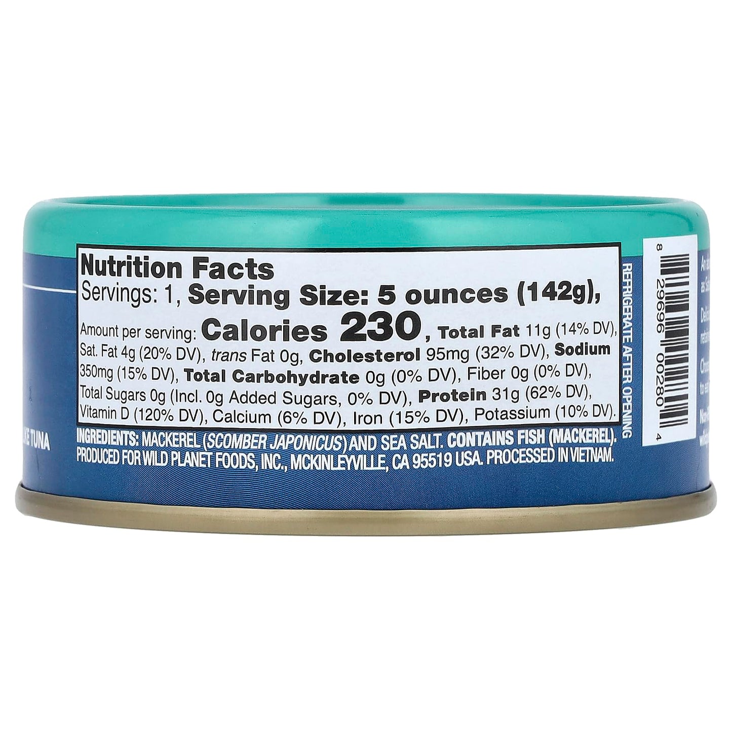 W P Wild Pacific Mackerl ( 12 X 5 Oz   )