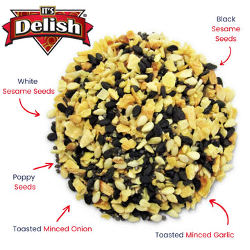 Everything Bagel Seasoning Blend With No Salt By It'S Delish, 20 Oz Large Jar - Premium All Natural Bagel Spice Seasoning Mix Wi