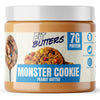 Fit Butters Monster Cookie Peanut Butter Spread - Added Protein and Coconut Oil, Low Carb, Low Sugar, Complete Protein Dessert F