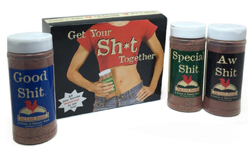 Big Cock Ranch Get Together Spice Kit, 3 Count - Special Aw Shit Seasoning for Flavorful BBQ & Cooking - Various Flavors