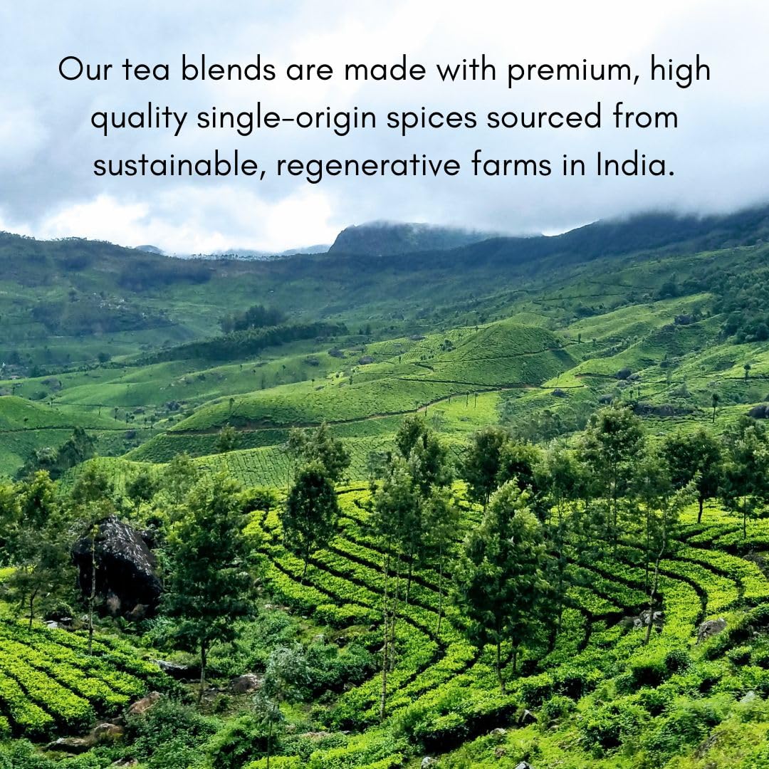 The Chai Box - Sweetened Chai Tea Concentrate - Vegan, Gluten Free, All Natural Ingredients, Black Tea, W/Cinnamon & Cardamom -