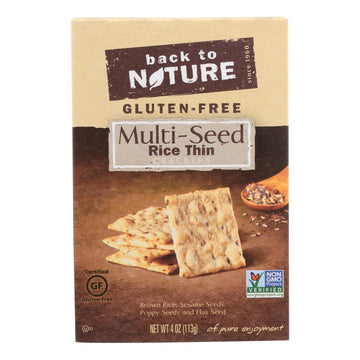 Back To Nature Multi Seed Rice Thin Cracker, 4 Ounce -- 12 Per Case