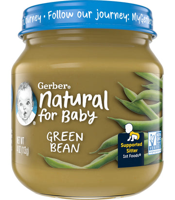Gerber Natural for Baby 1st Foods Baby Food Jar (Green Bean)