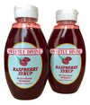Sweetly Divine Raspberry Syrup for Coffee & Pancakes, 2 Pack of 14 oz Bottles, Natural Fruit Flavor, No High Fructose Corn Syrup