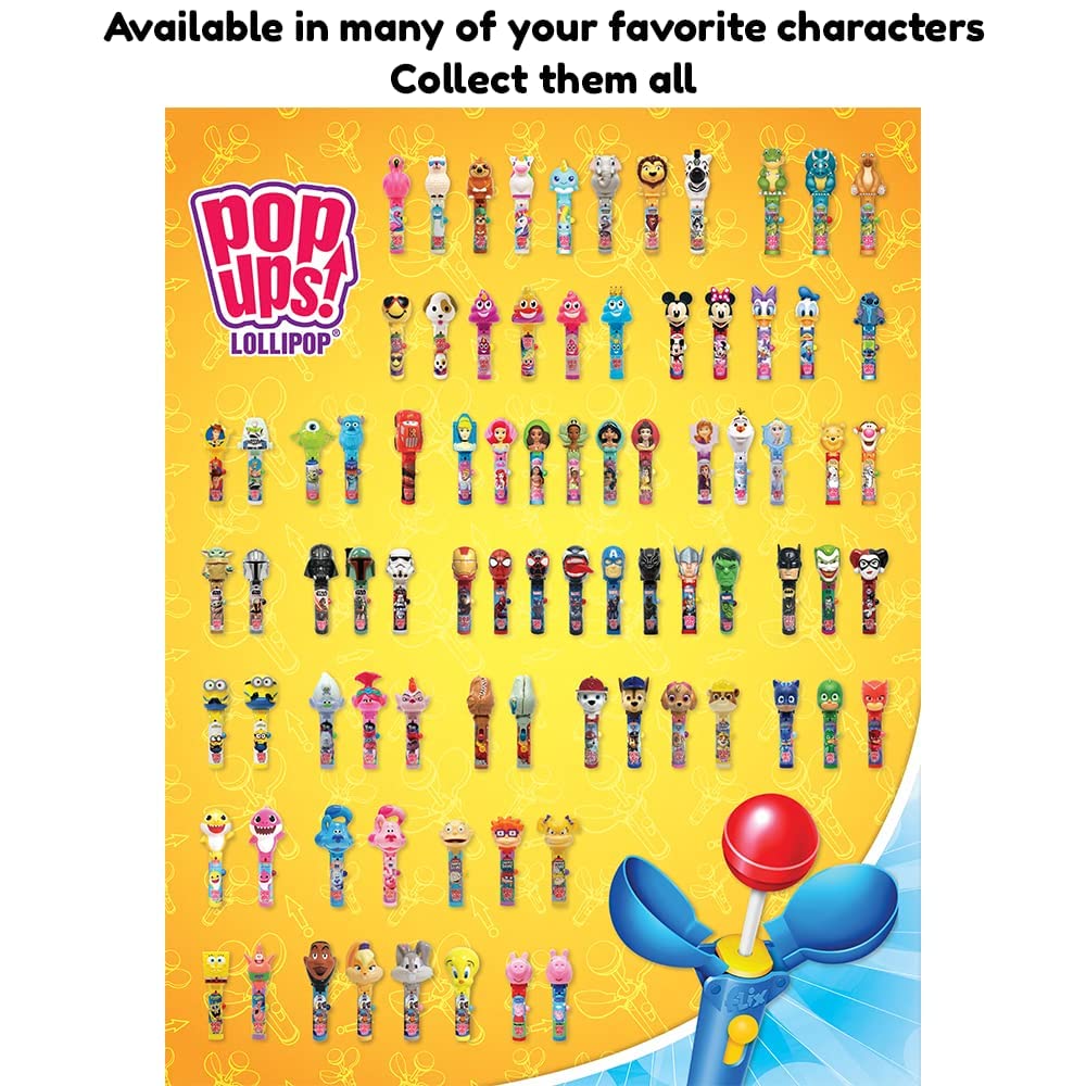 Pop Ups! Teenage Mutant Ninja Turtle Lollipop Holder - 12 Lollipops With Cases - Individually Wrapped Candy Party Favors - Tmnt
