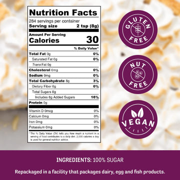 Judee'S 8 Pack Superfine Caster Sugar - 5 Lbs (40 Lbs Total) - Delicious And 100% Gluten-Free - Bakers Sugar For Homemade Treats