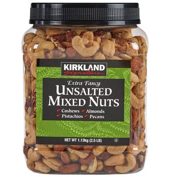 Kirkland Signature Extra Fancy Unsalted Mixed Nuts, 40 Ounces (3 Pack)