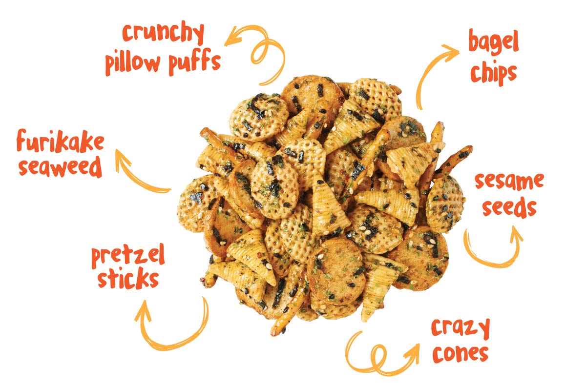 Loloyum Furikake Seaweed Snack Mix (Japanese Seven Spice, 6Oz X 2 Packs)