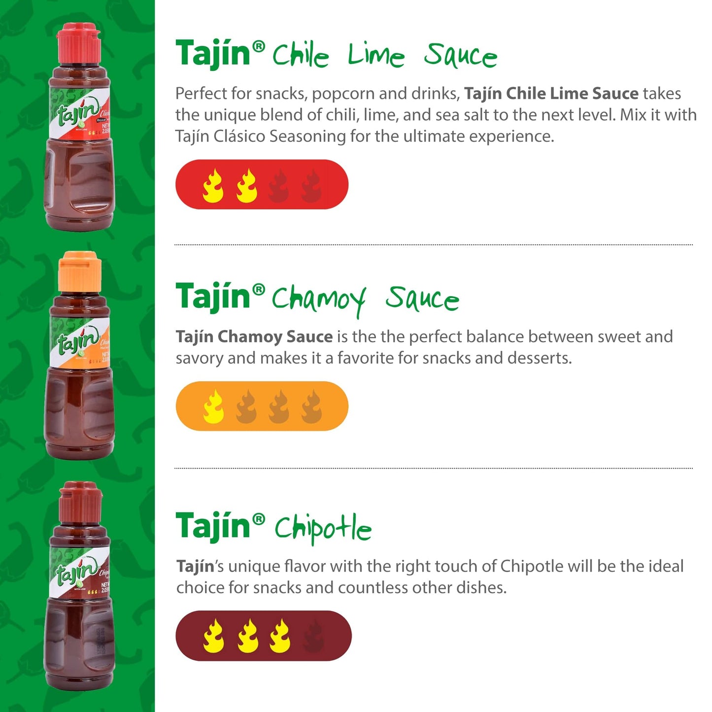 Tajin Fan Pack - Variety Pack of 6 Blends - 1 Count