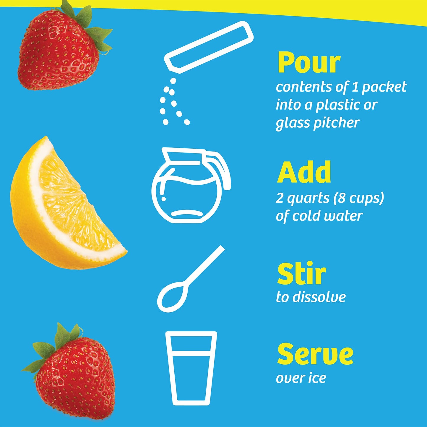 Wyler'S Light Pitcher Packs, Water Drink Mix, Strawberry Lemonade, 6 Boxes (36 Pitcher Packets)