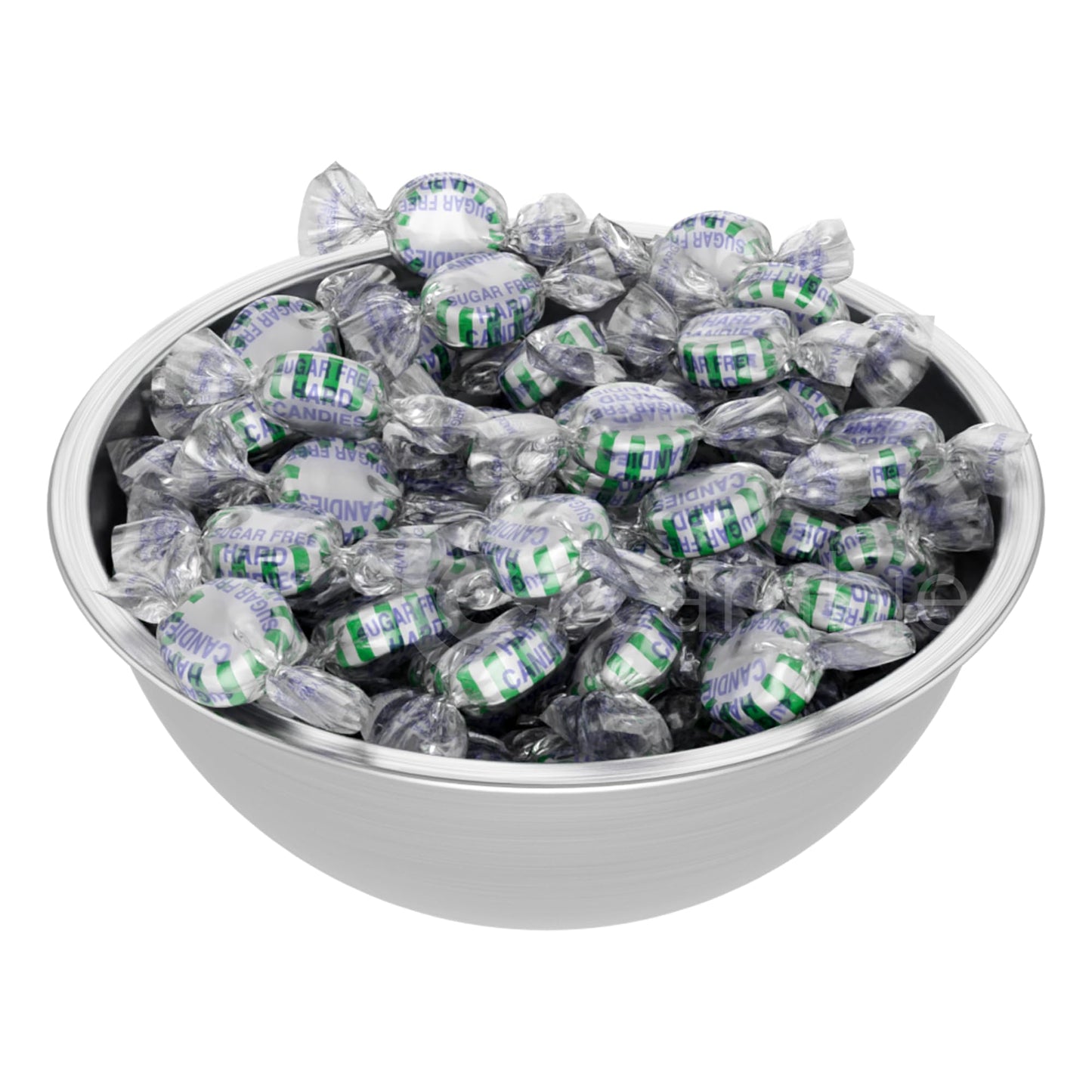 Sugar Free Spearmint Starlights By Cambie, 1 Lb Of Spearmint Sugar Free Hard Candy, Individually Wrapped Mints, Deliciously Swee