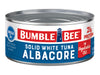 Bumble Bee Solid White Albacore Tuna in Oil, 12 oz Can - Wild Caught Tuna - 21g Protein per Serving, High in Omega-3s - Non-GMO