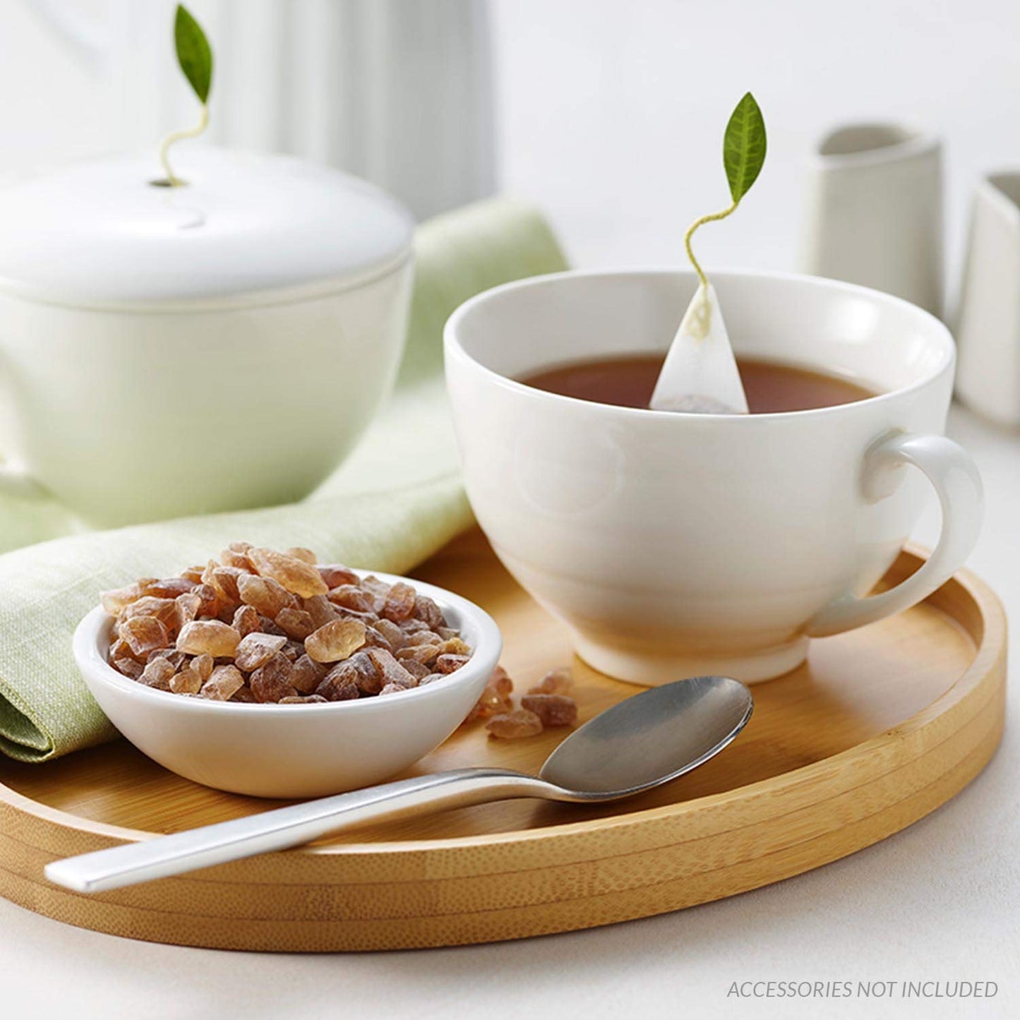 Tea Forte Natural Amber Hue Beet Rock Sugar Crystals For Tea And Coffee, Dissolves Quickly, Vegan And Non-Gmo, Resealable 2 Pound Bag