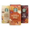 Starbucks Flavored Ground Coffee -Varitey Pack - Fall Limited Edition - 3 Bags Total