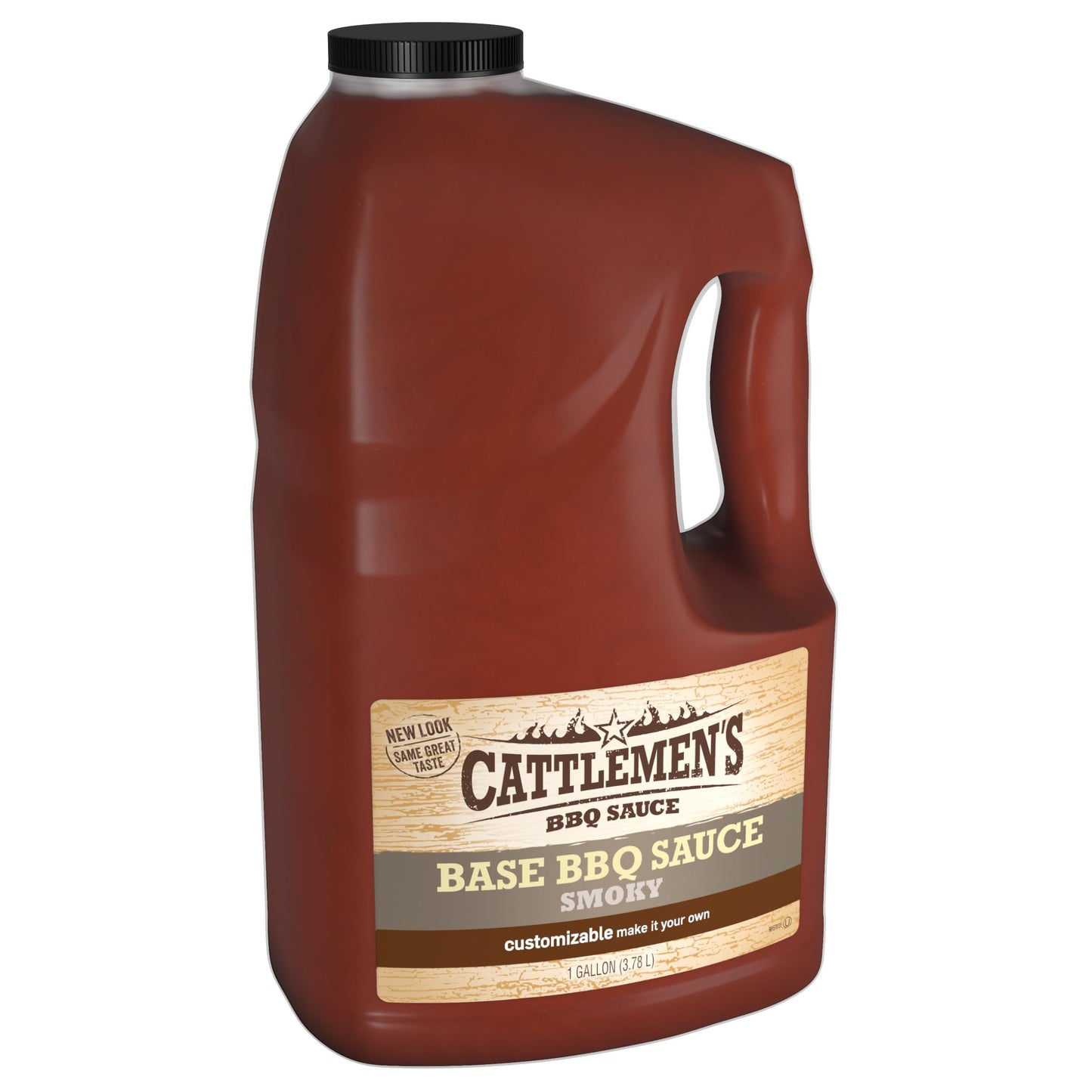 Cattlemens Smoky Base BBQ Sauce - Customizable Barbecue Sauce for Chefs, 1 Gallon Jug, Ideal for Ribs, Briskets, Wings