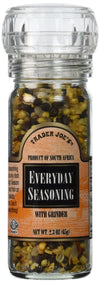 Trader Joe's Everyday Seasoning with Built in Grinder Use on Everything Everyday Sea Salt,mustard Seeds, Black Peppercorns,coria