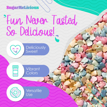Sugarmelicious Silver Wedding Ring Thick Candy Quins, Cupcake Confetti, Anniversary, Engagement Sprinkles, 2Oz