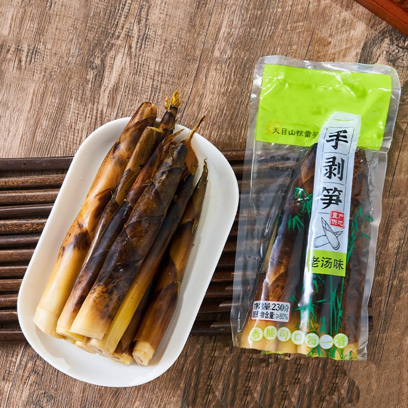 Bamboo Shoots,Bamboo Shoots Canned,Chinese Snacks,Chinese food,Pickled pepper Crispy Bamboo Shoots,230g/pack,Peeled Bamboo Shoot