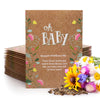 Bentley Seed Co. Oh Baby Flower Seeds Packets - Girl/Boy Baby Shower Favors - Pre-Filled, 25 Wildflower Seed Packs For Favor - E