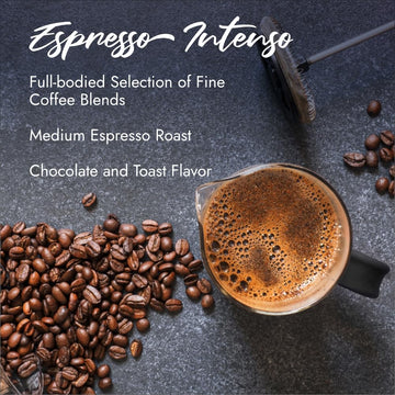 Caffe Borbone, Whole Bean Coffee Blend, Espresso Intenso, Medium Roast, Roasted And Freshly Packaged In Italy, 2.2 Pound Bag (Pa