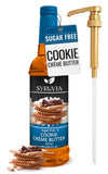 Syruvia Sugar-Free Cookie butter Coffee Syrup - 25.4 fl oz Premium Coffee Flavoring Syrup - 0 Calorie- Kosher Coffee Syrups, Glu