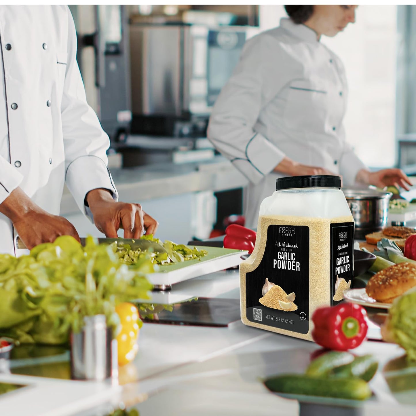 Fresh Finest Garlic Powder - Premium Non-GMO Spice for Vegetables, Meats, Rubs & Dressings, 5 LB, Kosher Certified