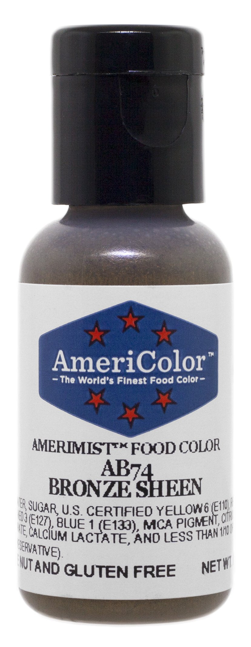 AmeriColor Amerimist Airbrush Color .65 Ounce, Bronze Metallic Sheen