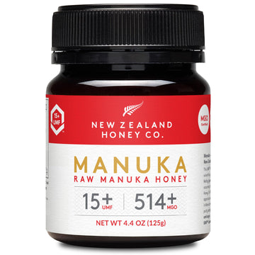 New Zealand Honey Co Raw Manuka Honey Umf 15+ Mgo 514+, Umf Certified 44Oz