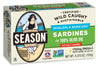 Season Sardines in Olive Oil - Skinless & Boneless, No Salt Added, Wild Caught, 22g of Protein, Keto Snacks, More Omega 3's Than