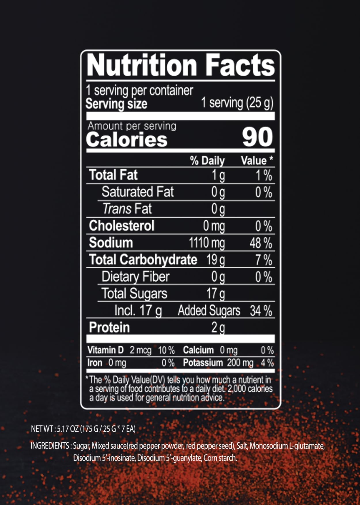 Korean Food Cooktok Tteokbokki Korean Spicy And Sweet Flavor Seasoning Powder (6.17Oz) | 7Ea Individual Package | Easy Cooking,