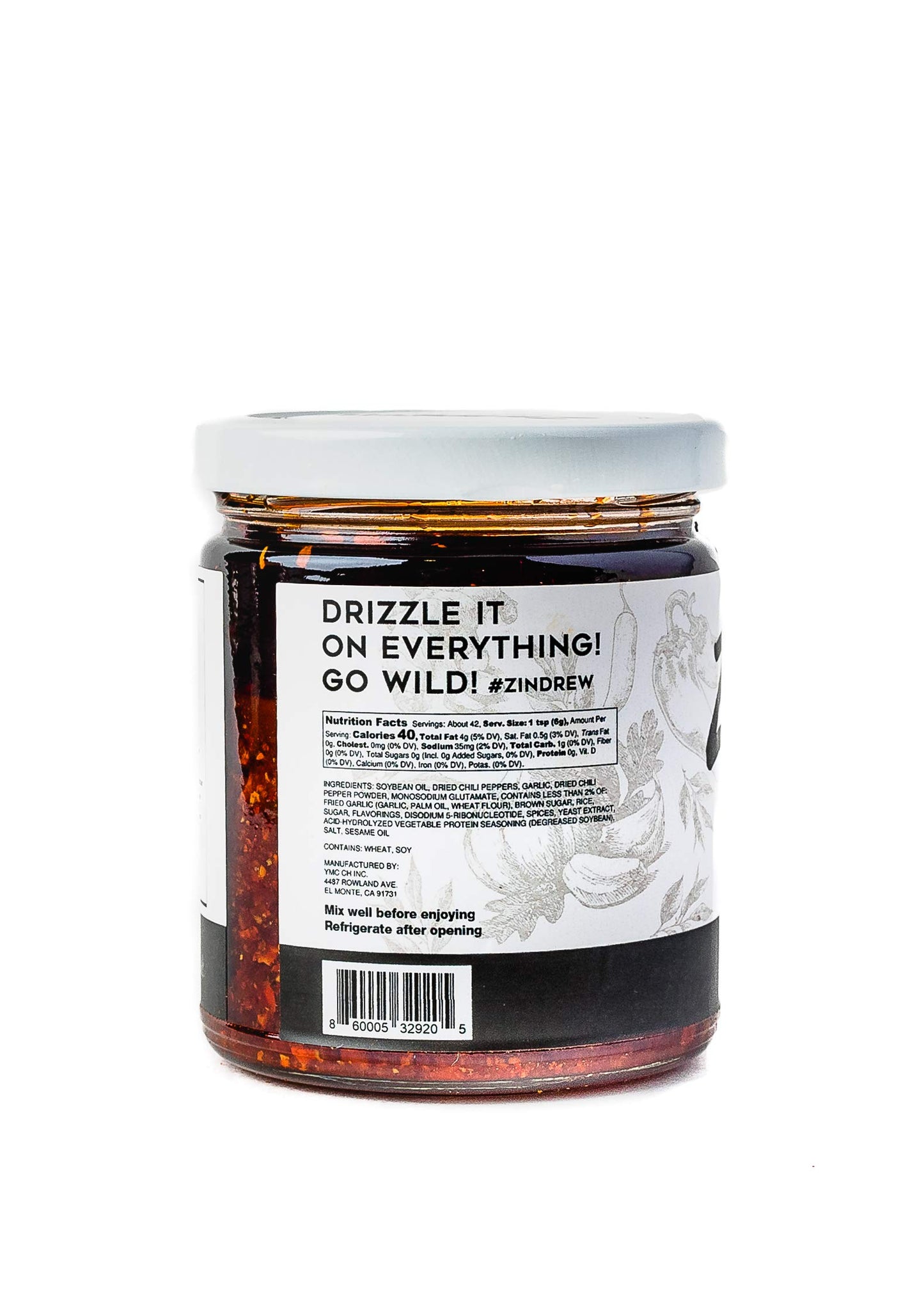 Zindrew Chili Crunchy Garlic Chili Oil Og Batch. Enhanced Spicy, Savory, Umami Gourmet All-Purpose Hot Chili Crisp Sauce (Og Batch- Very Mild Heat And X Batch- Very Spicy) 8.12Oz