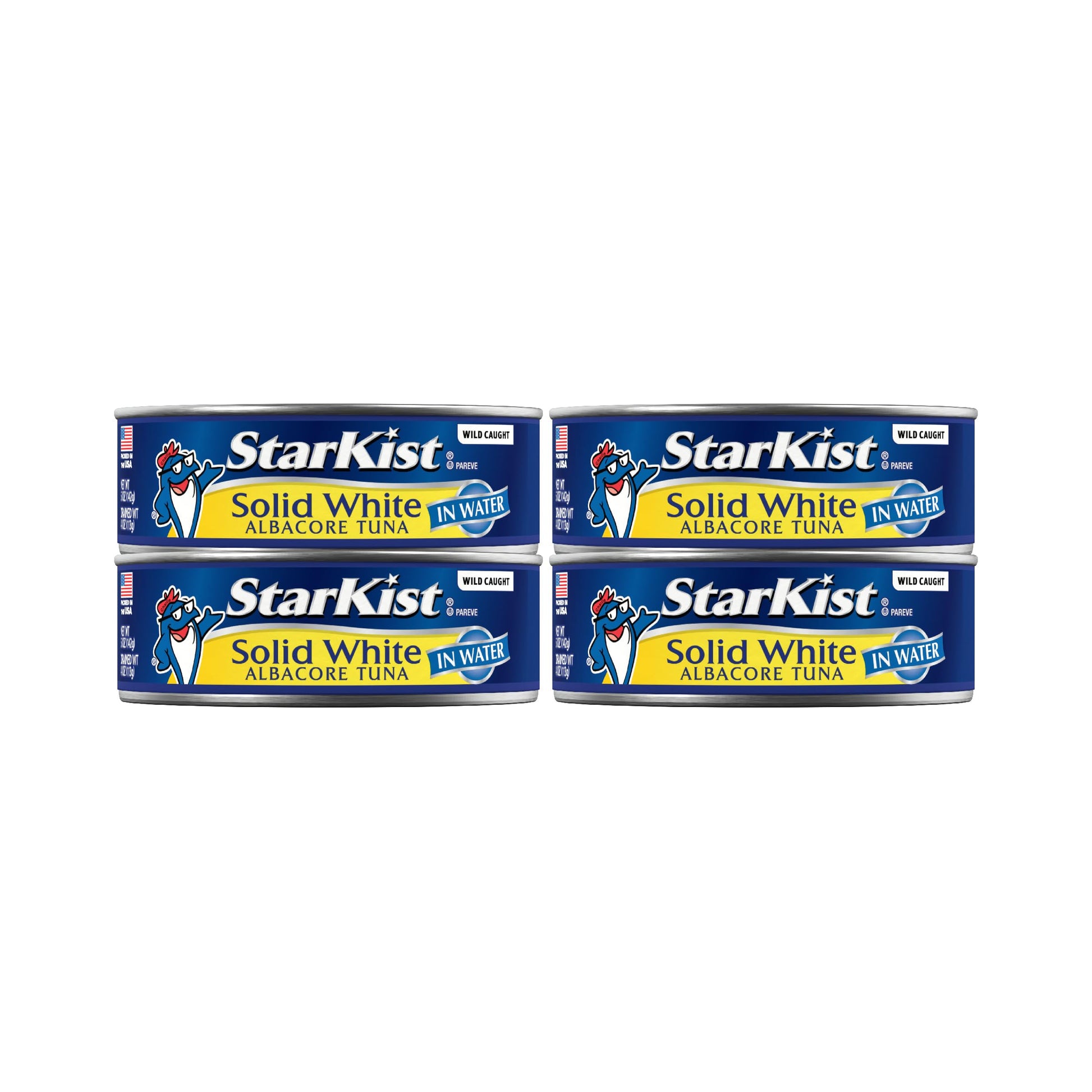 Starkist Solid White Albacore Tuna In Water, 5 Oz Can, Pack Of 4