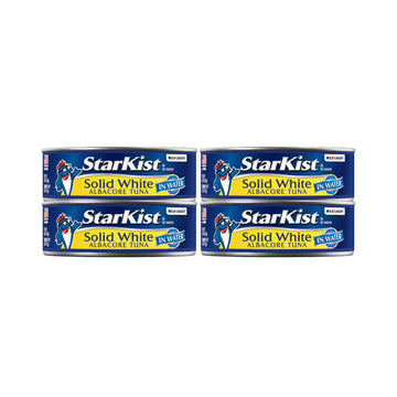 Starkist Solid White Albacore Tuna In Water, 5 Oz Can, Pack Of 4