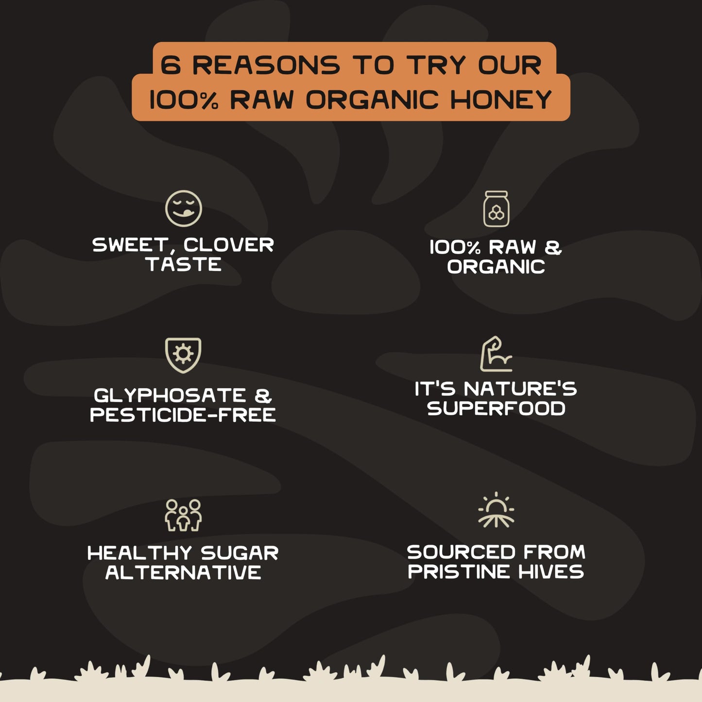 Lineage Provisions 100% Organic Raw Unfiltered Honey - 3-Pack (18 oz Glass Jars) - Undetectable Glyphosate, Chemical-Free, Glute