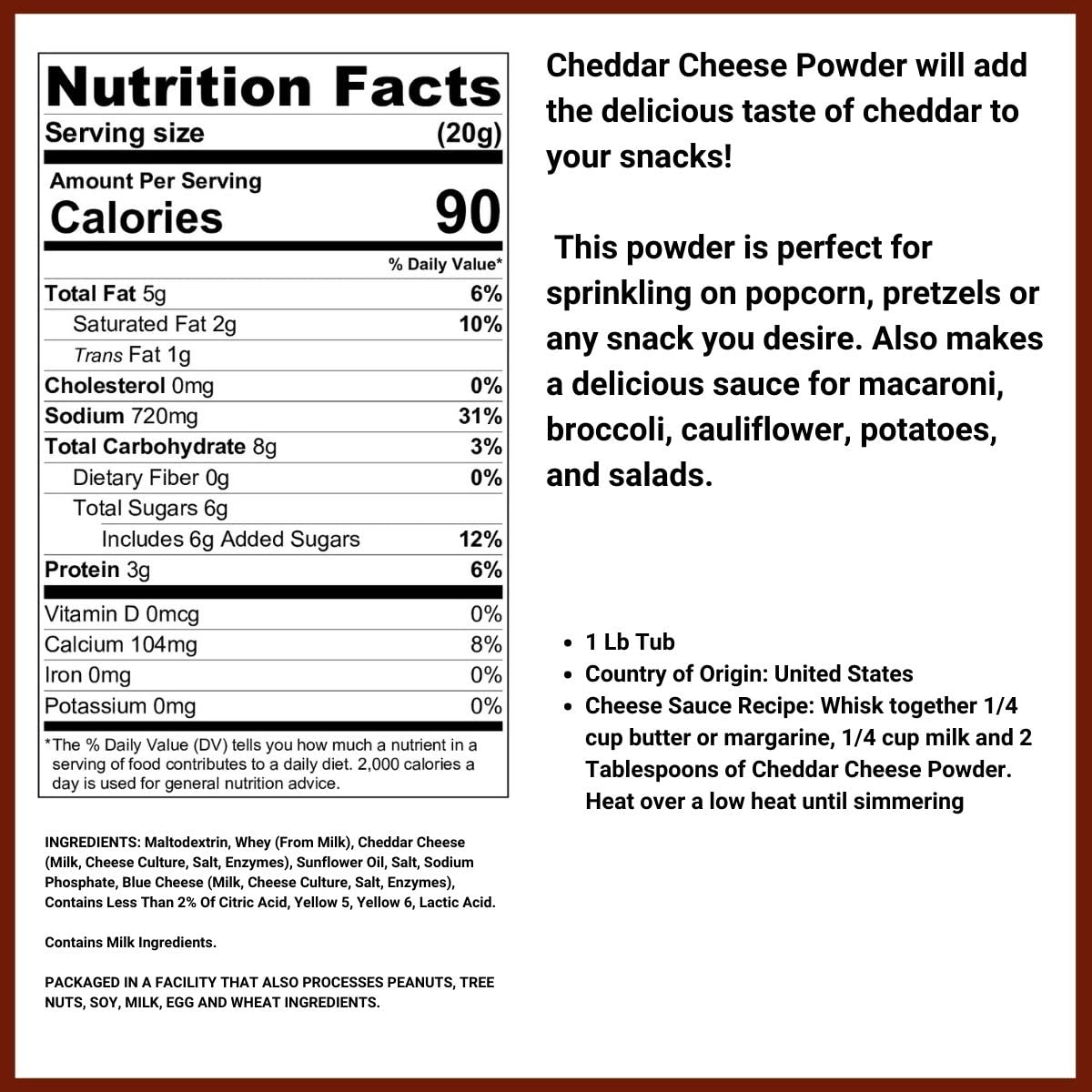 Cheddar Cheese Powder