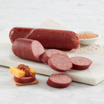 Hickory Farms All-Natural Beef Summer Sausage - 3 Pack | Free Of Nitrites, Nitrates, And Hormones, Great For Snacking And Charcu